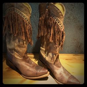 New Tony Lama VF3036 mahogany brown western boots
